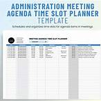 time slot for meeting